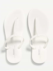T-Strap Sandals (Partially Plant-Based) - White