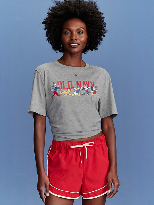 Old Navy x Disney© Logo-Graphic T-Shirt - Disney Parade (Heather Gray)