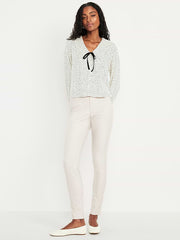 High-Waisted Pixie Skinny Ankle Pants - New Tan Heather