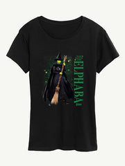 Wicked Elphaba No One Mourns Short Sleeve Graphic Tee - Black