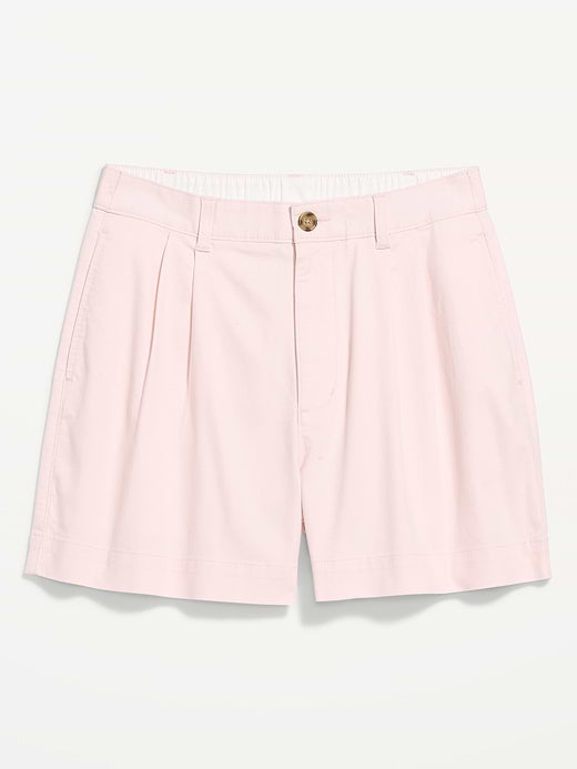 High-Waisted OGC Chino Shorts -- 4-inch inseam - Pastel Pink