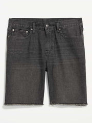 Slim Built-In Flex Jean Shorts-- 9-inch inseam - Black Wash