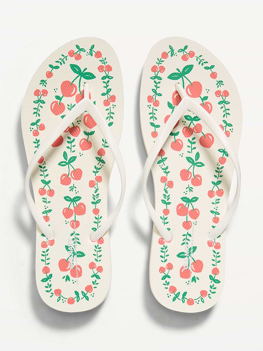 Flip-Flop Sandals (Partially Plant-Based) - Cherry