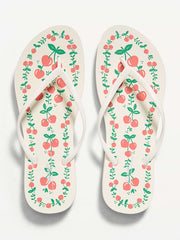 Flip-Flop Sandals (Partially Plant-Based) - Cherry