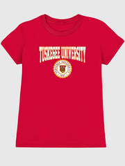 Tuskegee University Collegiate Graphic T-Shirt for Women - Red