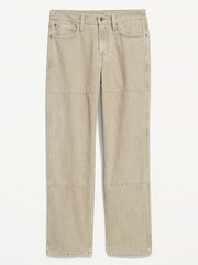 90s Loose Double-Knee Carpenter Jeans - Vintage Khaki