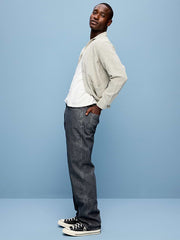 90s Loose Double-Knee Carpenter Jeans - Gunmetal Gray