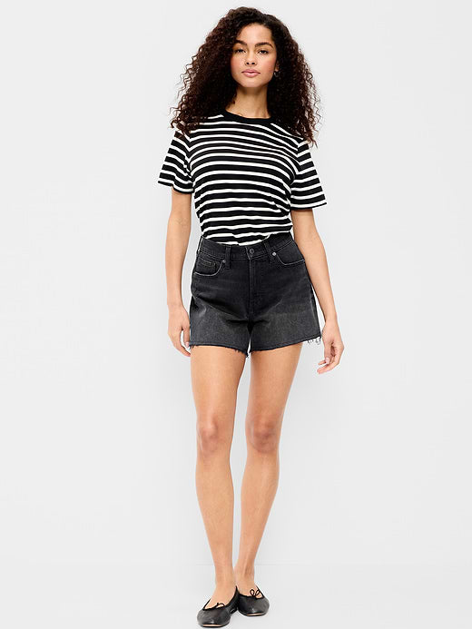 High-Waisted OG Jean Shorts -- 4-inch inseam - Panther
