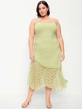 Fit & Flare Lace Midi Dress - Dandelion Leaf