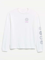 Lived-In Pro Long-Sleeve Graphic T-Shirt - Calla Lily White
