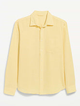 Classic Fit Linen-Blend Shirt - Jojoba