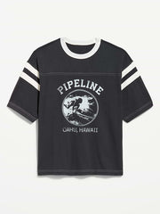 Heavyweight Short-Sleeve Football-Style T-Shirt - Panther
