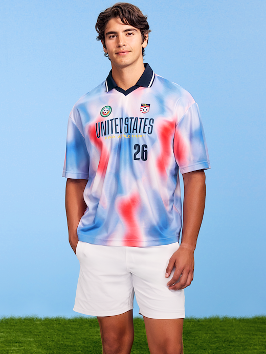 FIFA World Cup 26™ USA Lifestyle Collared Jersey T-Shirt for Men - USA