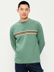 Long-Sleeve Heavyweight Rotation T-Shirt - Silver Fern
