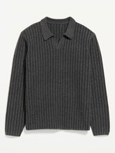 Long-Sleeve Polo Sweater - Panthers