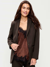 Classic Double-Weave Blazer - Black Coffee