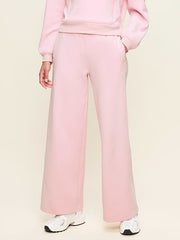 Extra High-Waisted Dynamic Fleece Wide-Leg Sweatpants - Fairytale Rose