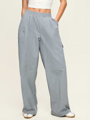 Mid-Rise Adjustable Active Woven Utility Pants - Shooting Star