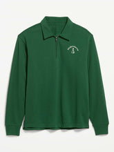 Collared Fleece Quarter-Zip Pullover - Field Of Greens