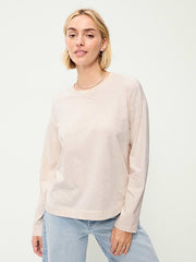 Vintage Long-Sleeve Crew-Neck T-Shirt - Oatmeal Heather