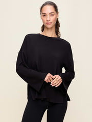 Bounce Lite Oversized Bell-Sleeve Tunic - Black Jack