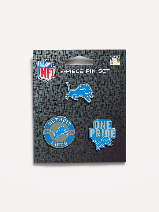 WinCraft® Detroit Lions 3-Pack Collector Enamel Pins - Detroit Lions