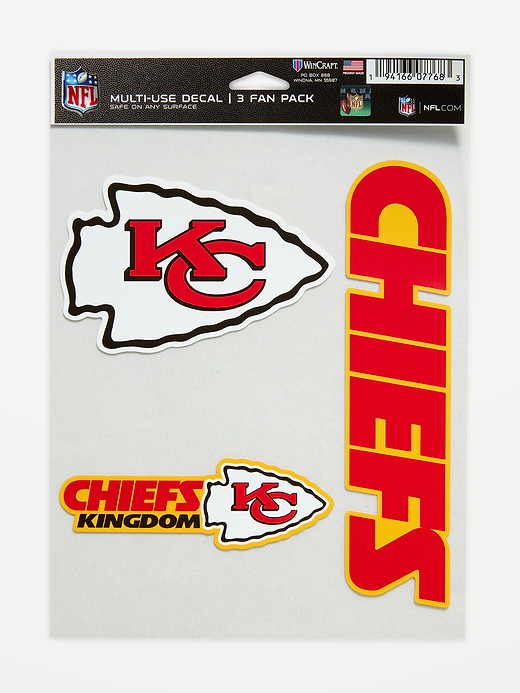 WinCraft® Kansas City Chiefs 3-Pack Multi-Use Decals - Kansas City Chiefs