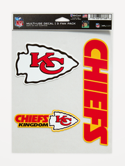 WinCraft® Kansas City Chiefs 3-Pack Multi-Use Decals - Kansas City Chiefs