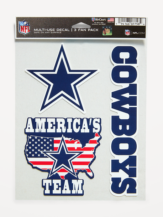 WinCraft® Dallas Cowboys 3-Pack Multi-Use Decals - Dallas Cowboys
