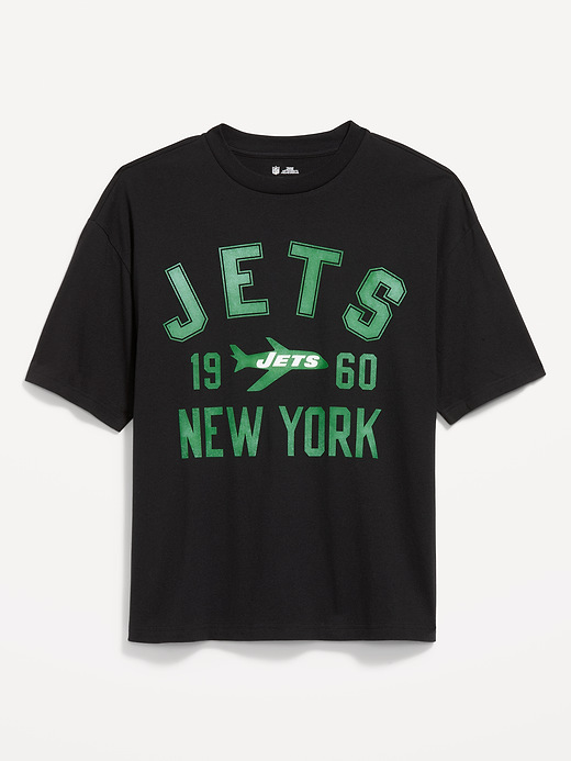 New York Jets Oversized Graphic T-Shirt for Men - New York Jets