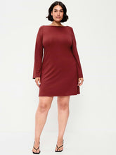 Low-Back Flare Mini Dress - Emberglow