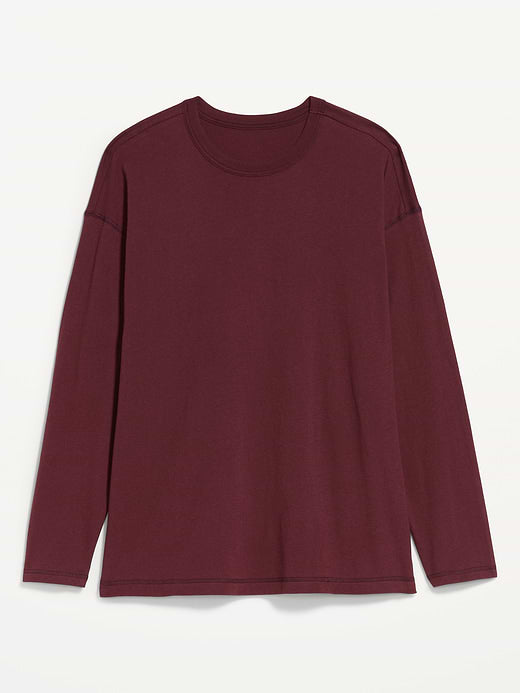 Oversized EveryWear Long-Sleeve Tunic T-Shirt - Reddy Or Not