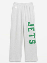 New York Jets High-Waisted SoComfy Wide-Leg Sweatpants for Women - New York Jets