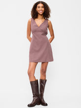 Sleeveless A-Line Mini Dress - Pink Gingham