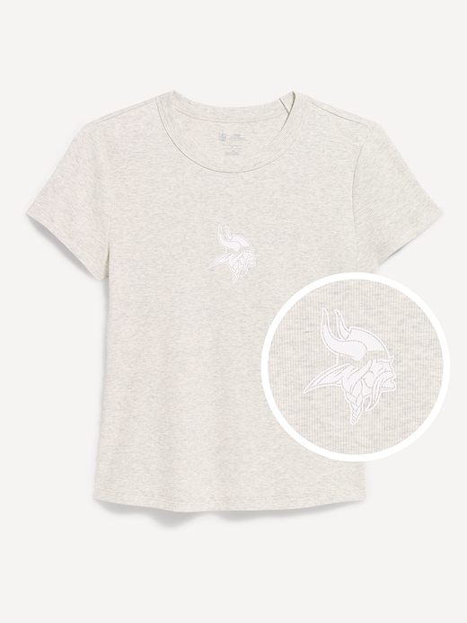 Minnesota Vikings Snug Crop T-Shirt for Women - Minnesota Vikings