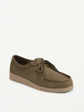 Faux-Suede Lace-Up Derby Boots for Women - Hearthwood