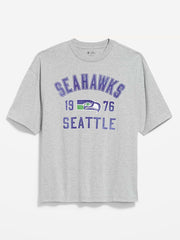 Seattle Seahawks Oversized Graphic T-Shirt for Men - Seattle Seahawks