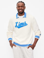 Detroit Lions Collared Sweater for Men - Detroit Lions