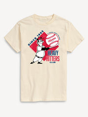 Hamms Heavy Hitters Club Short Sleeve Graphic T-Shirt - Cream