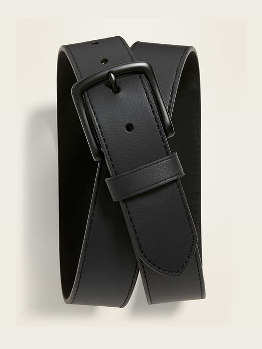 Faux-Leather Belt - Black Jack