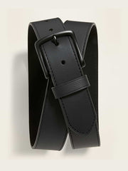 Faux-Leather Belt - Black Jack