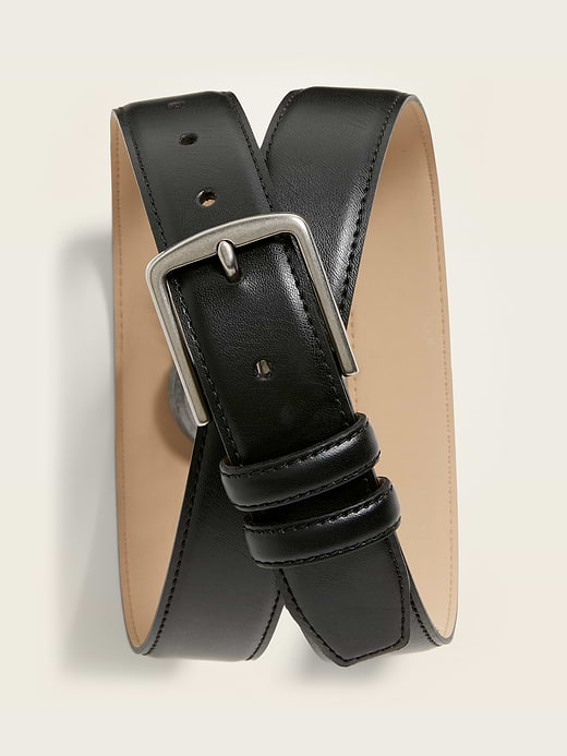 Faux-Leather Belt - Black Jack