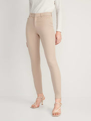 High-Waisted Pixie Skinny Pants - Mocha Taffy