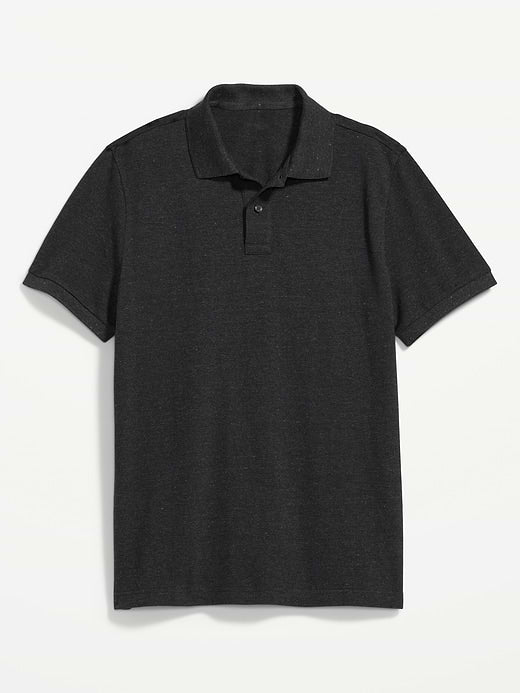 Uniform Pique Polo - Charcoal Heather