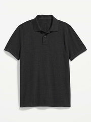 Uniform Pique Polo - Charcoal Heather