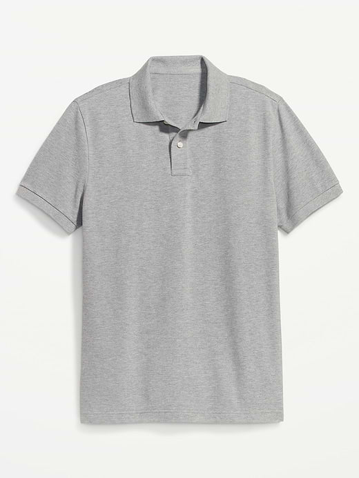 Uniform Pique Polo - Light Heather Gray