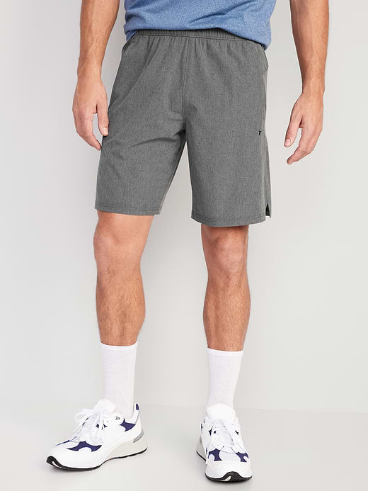 StretchTech Workout Shorts -- 9-inch inseam - Smoky Gray