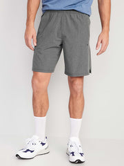 StretchTech Workout Shorts -- 9-inch inseam - Smoky Gray