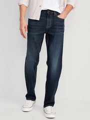 Loose Built-In Flex Jeans - Dark Faded