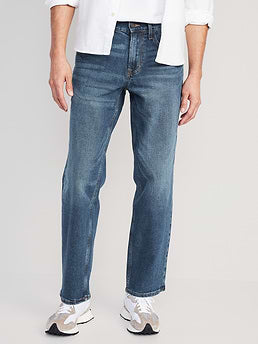 Loose Built-In Flex Jeans - Medium Wash